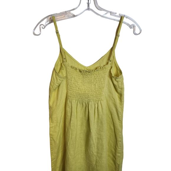 Rachel Zoe 100% Linen Yellow Dress, NWT, Size 4 - Picture 7 of 10